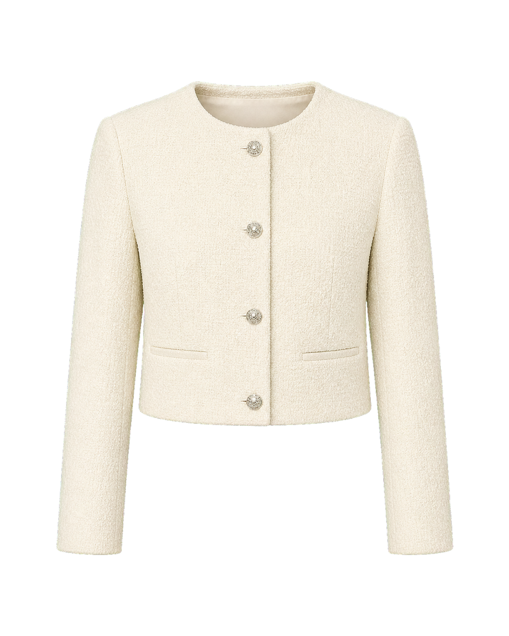 Cream Boucle Jacket