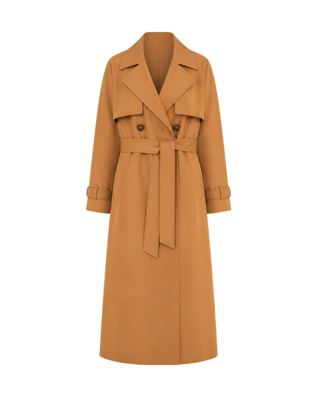 Camel Belted Trench