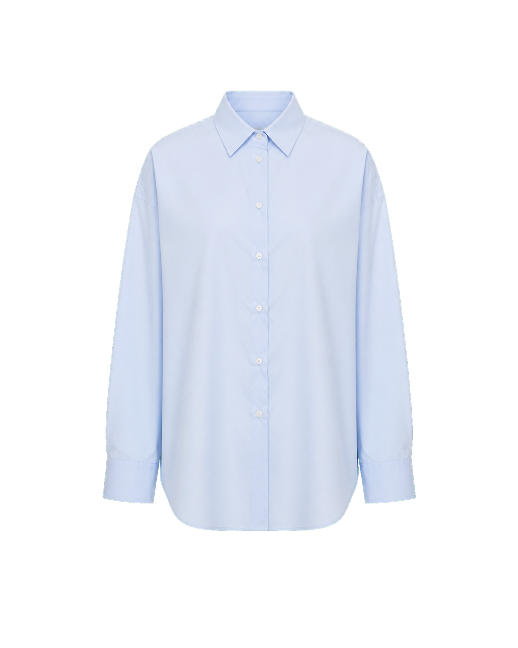 Pale Blue Poplin Shirt