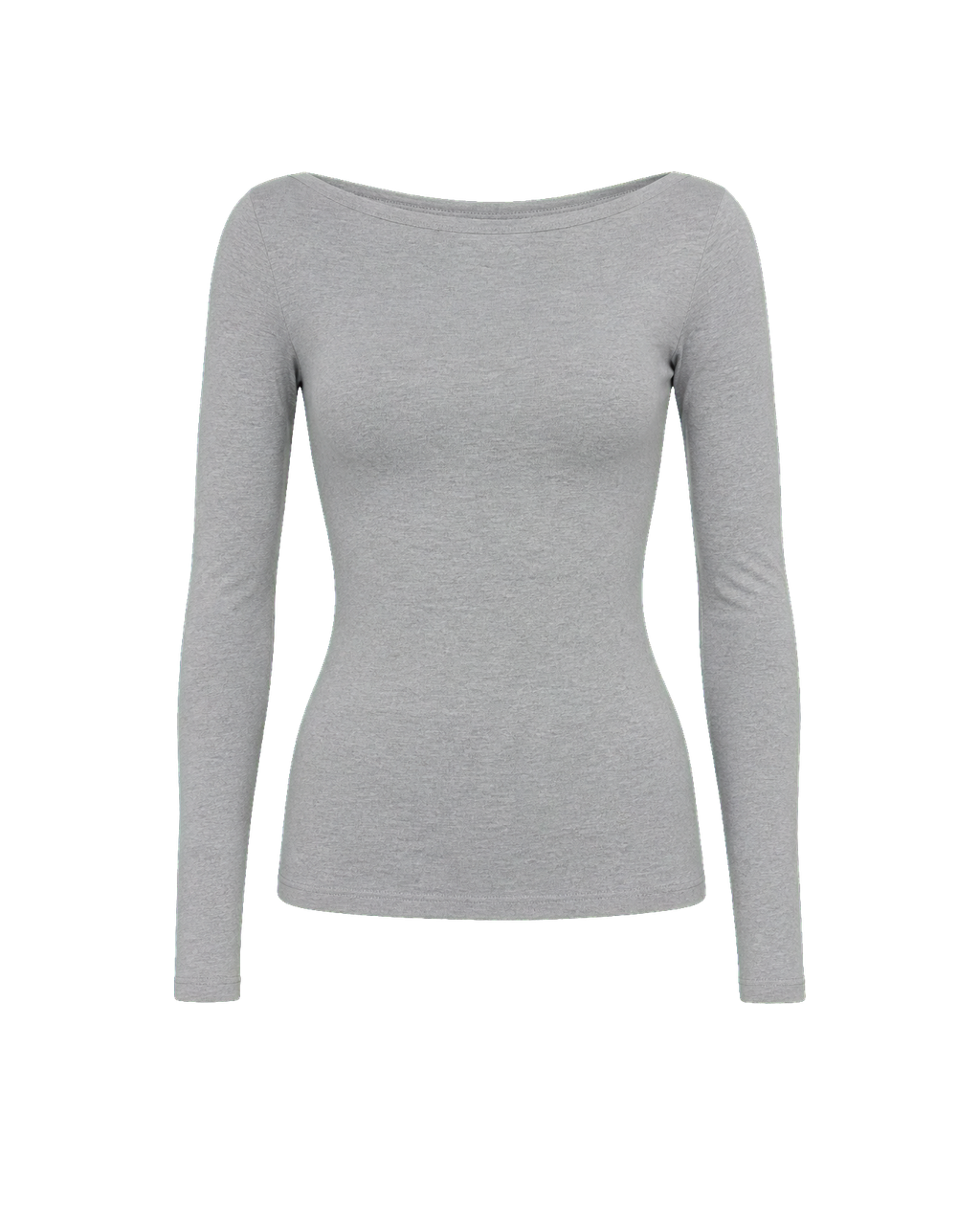 Soft Grey Long Sleeve Top