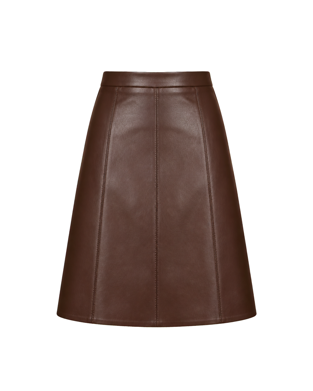 Chocolate Leather Skirt