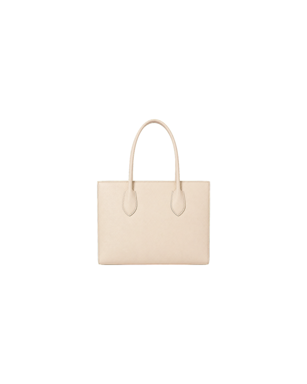 Cream Structured Tote
